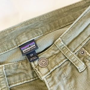 Patagonia Forest Green Corduroy Pants